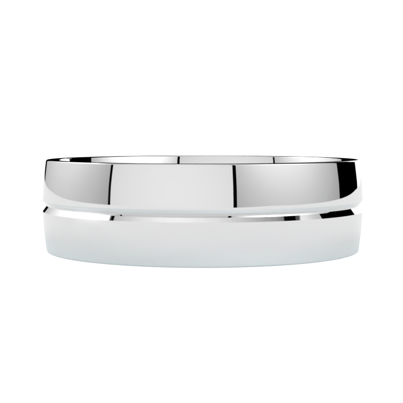 solidne obrączki ślubne złoto białe 750